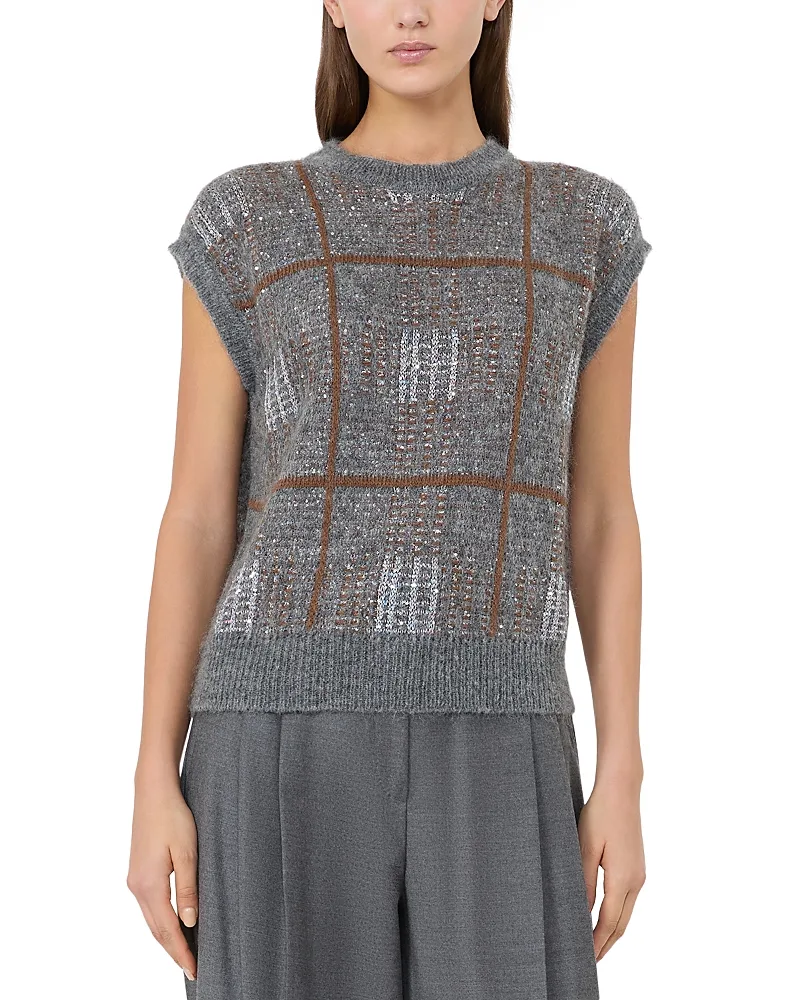 Max Mara Studio Sequined Sweater Vest by Max Mara