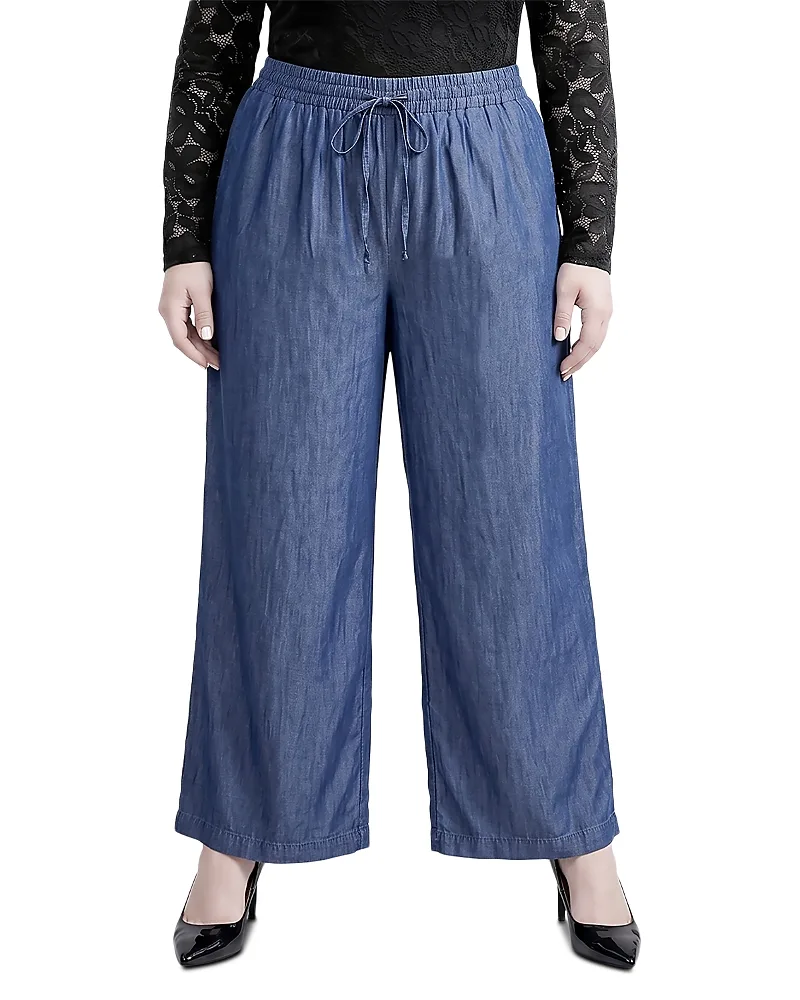 Drawstring Wide Leg Pants