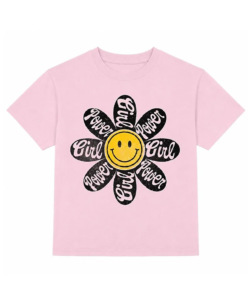 Happy Face Petal Crew Tee by Prince Peter Collection