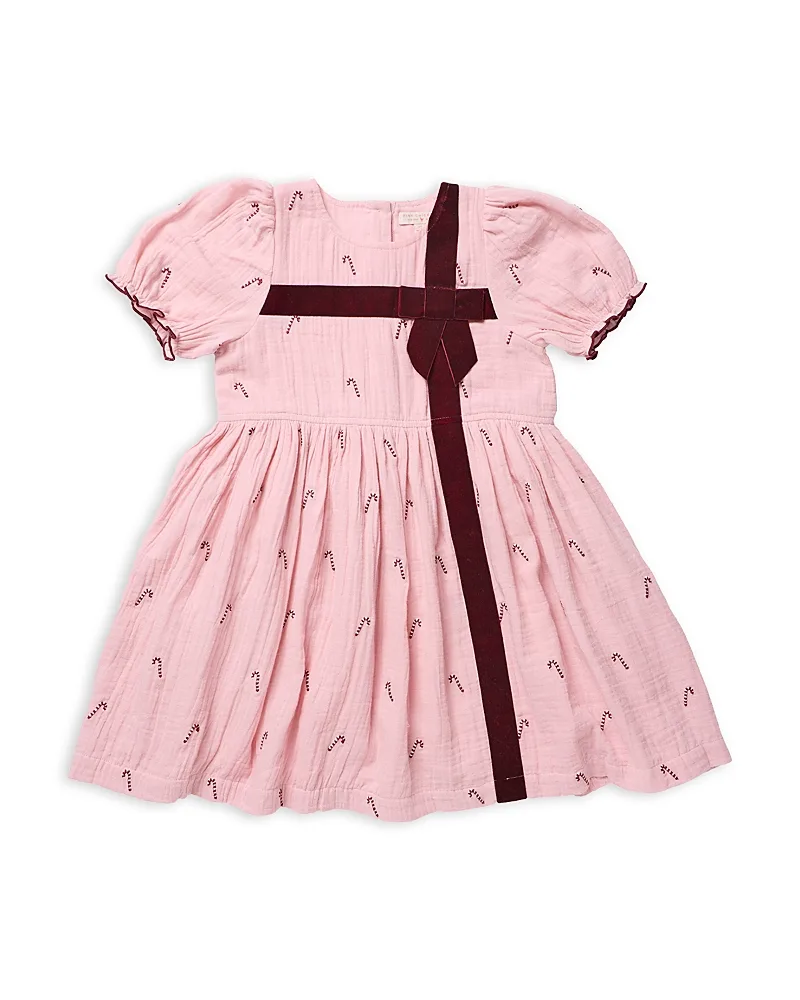 Liliana Embroidered Candy Cane Dress by Pink Chicken