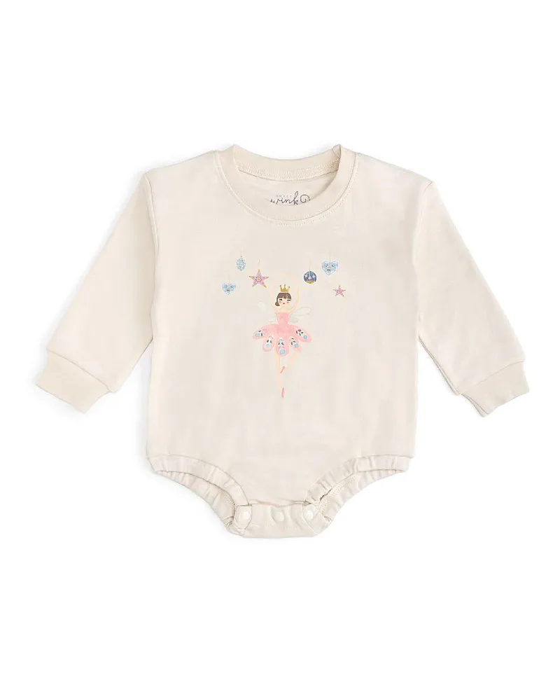 Nutcracker Girlie Christmas Long Sleeve Romper by Sweet Wink