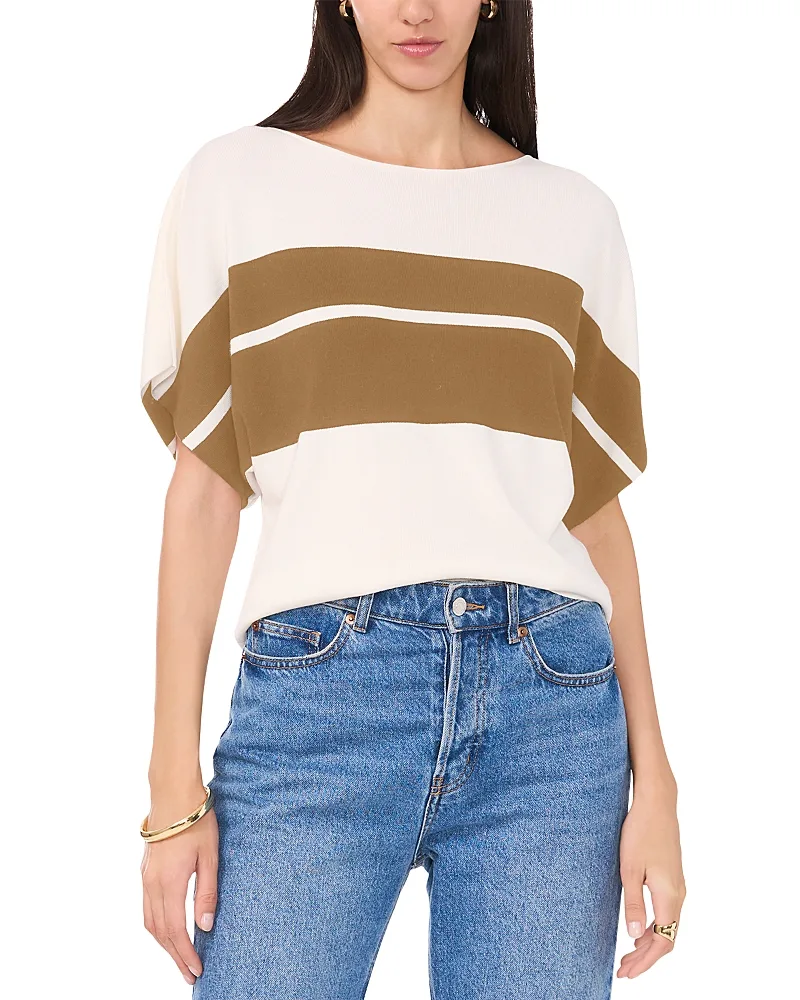 Boat Neck Drop Shoulder Sweater