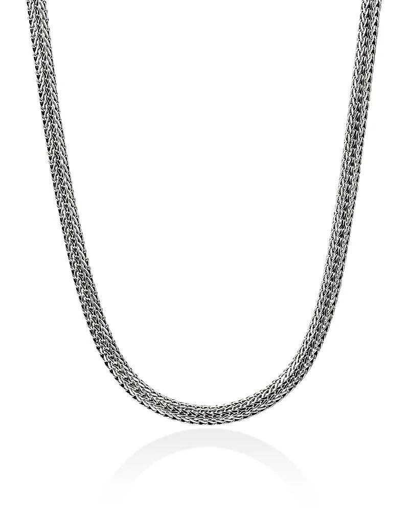 Sterling Silver Icon Woven Link Chain Necklace, 18" by John Hardy