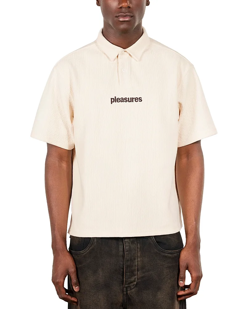 Cable Logo Polo Shirt by Pleasures