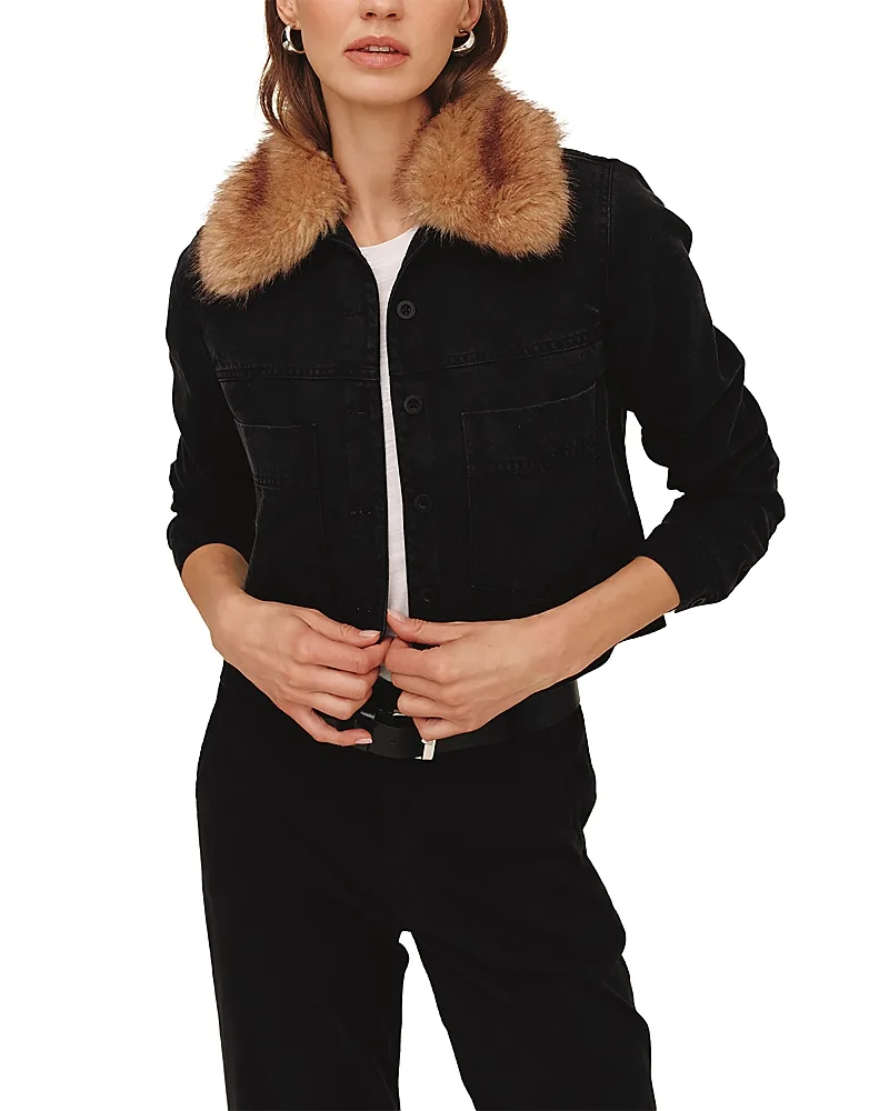 Faux Fur Collar Jacket by Bella Dahl