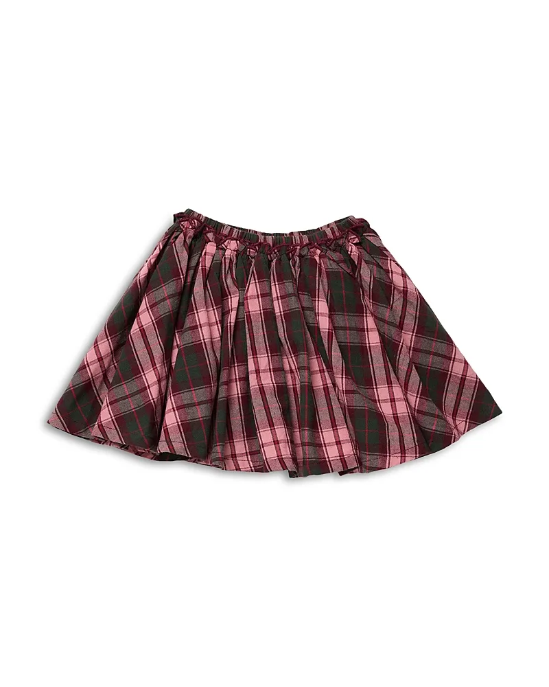 Gianna Tartan Flannel Cotton Skirt by Pink Chicken