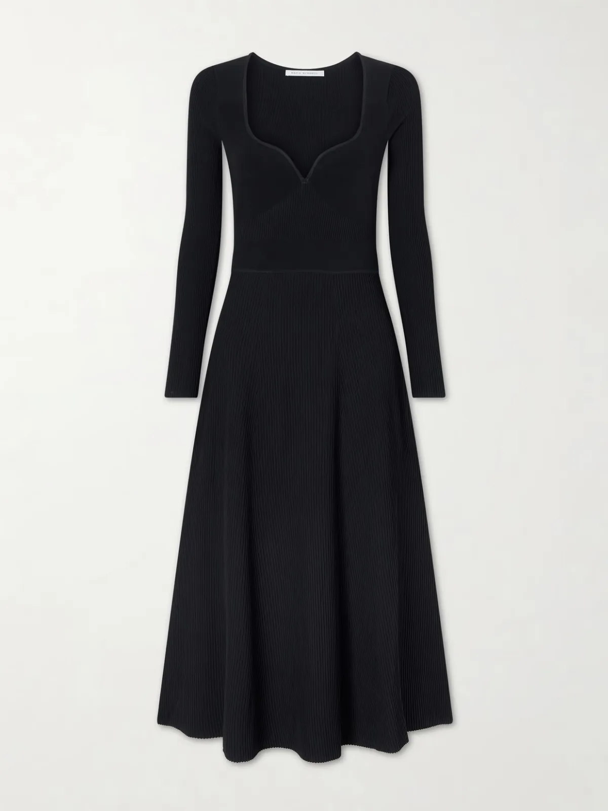 - Ribbed Stretch-jersey Bustier Maxi Dress -