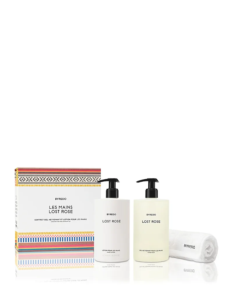 Les Mains Lost Rose Hand Wash & Hand Lotion Gift Set by Byredo