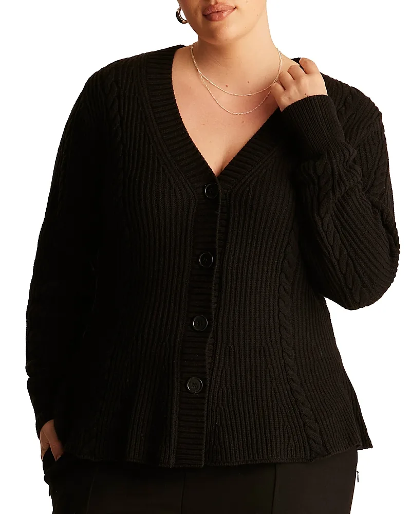 Callie Rib Knit Cardigan by Estelle Plus