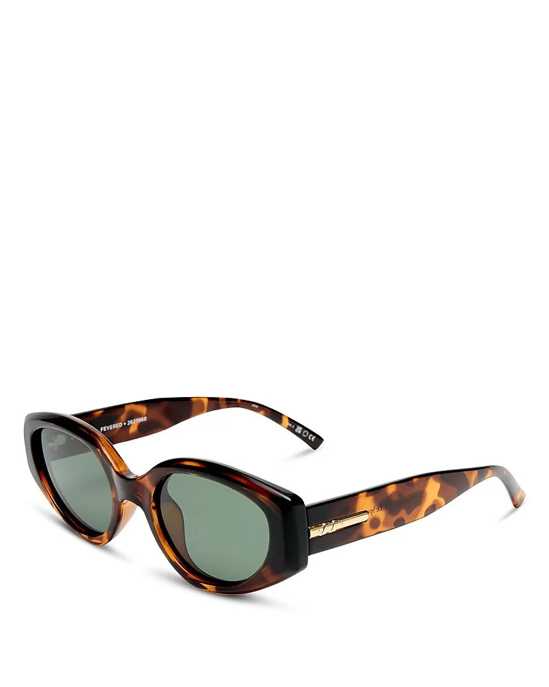 Fevered Oval Sunglasses, 53mm by Le Specs