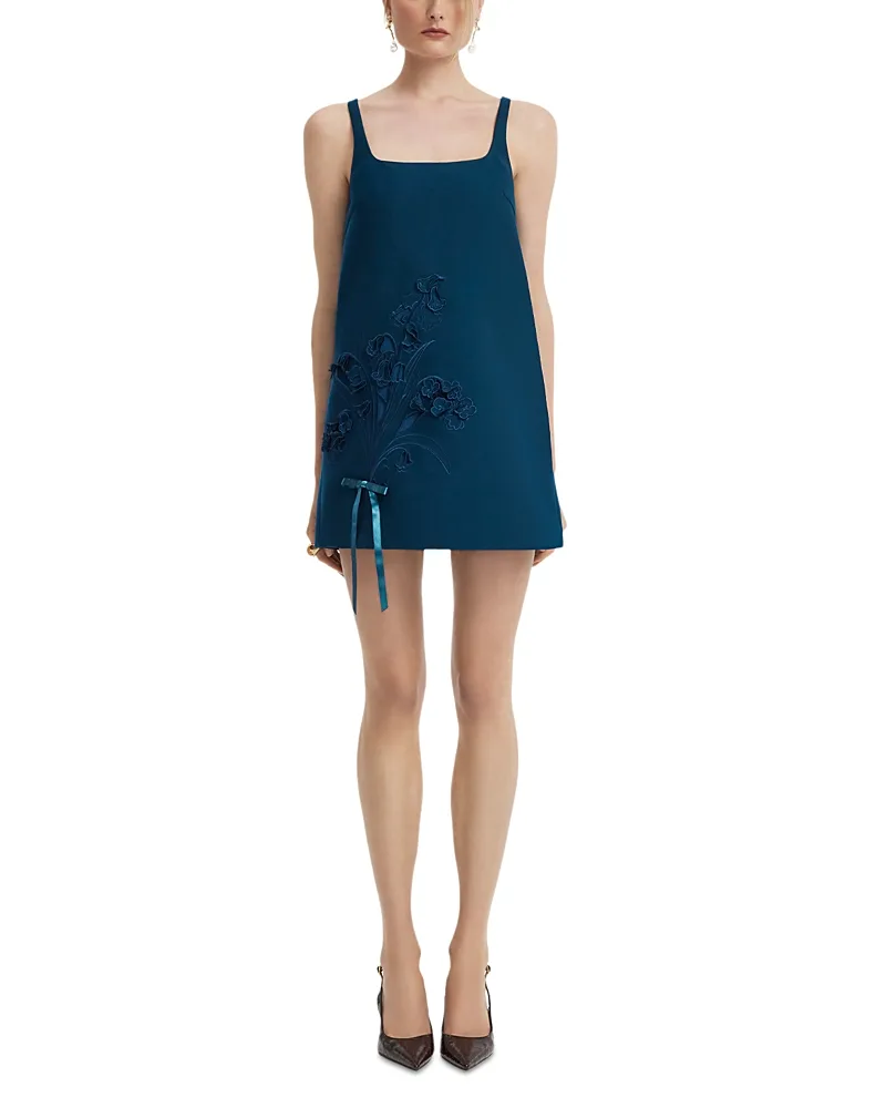 Mila Applique Mini Dress by Leo Lin