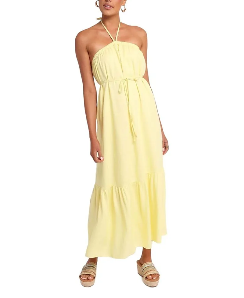 View Halterneck Maxi Dress by Petal And Pup