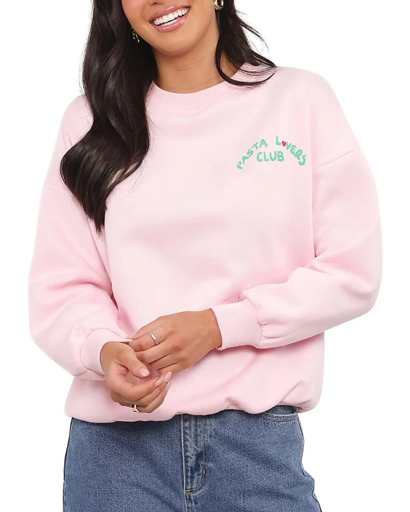 Pasta Lovers Club Graphic Sweater by Petal And Pup