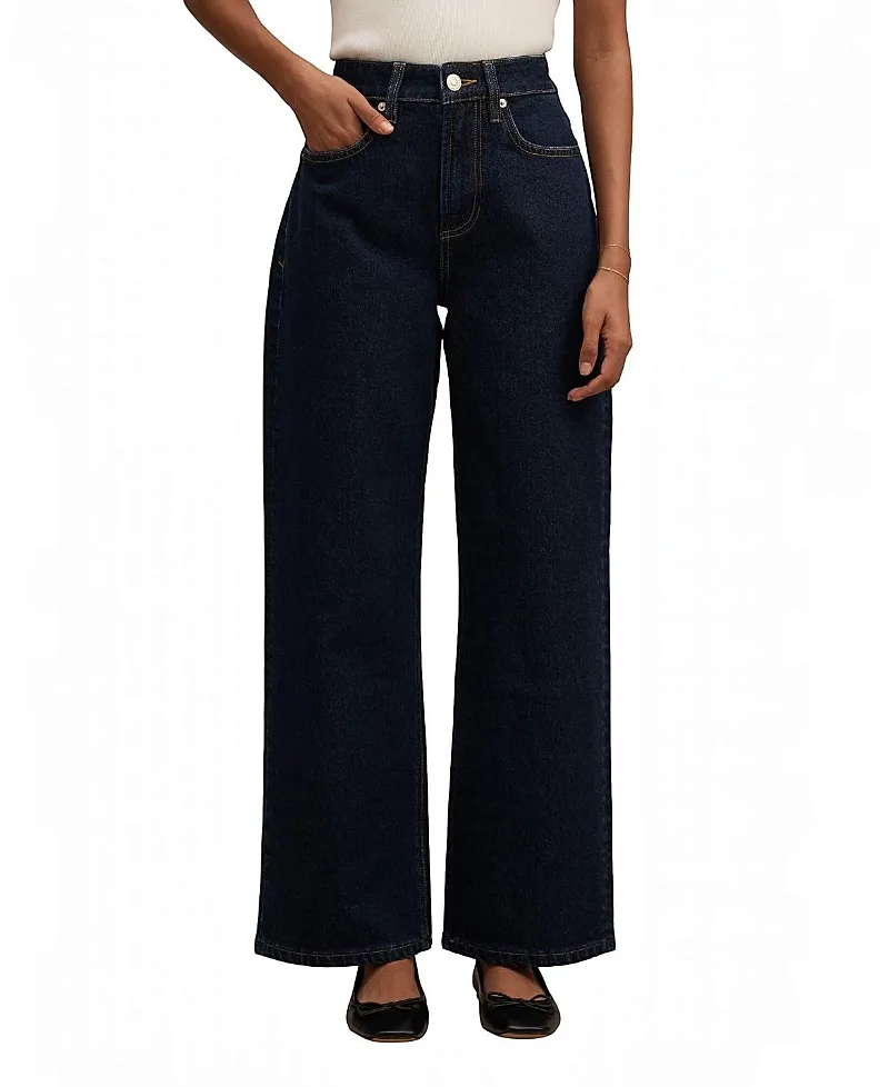 Nicki Mid Rise Straight Jeans