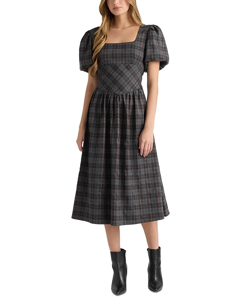 Square Neck Midi Dress