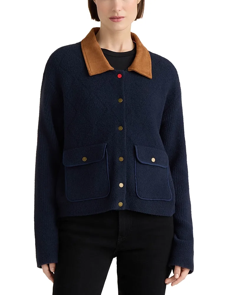 Quilted Stitch Sweater Jacket by Hunter