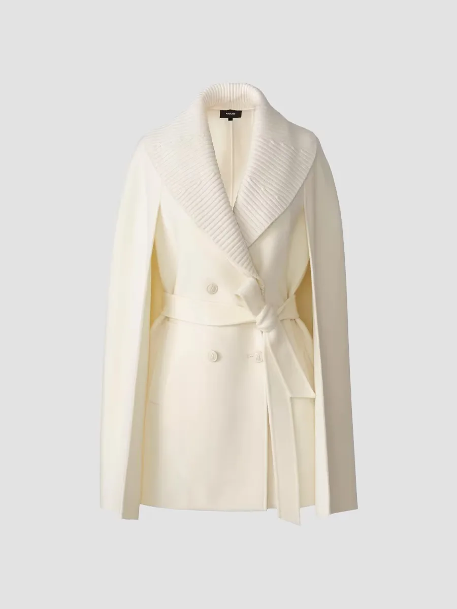 Susie Wool Cape Coat by Mackage