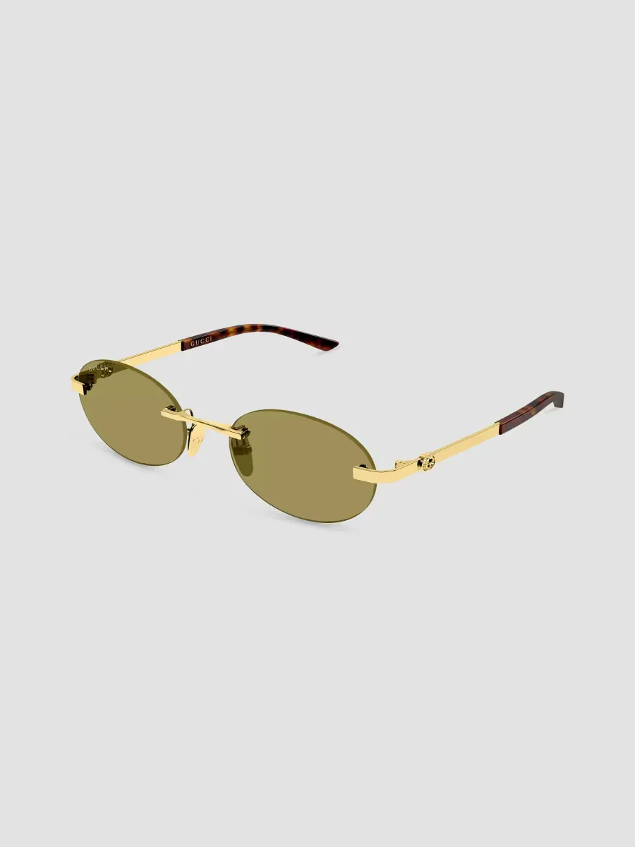 Bella 55MM Interlocking G Rimless Oval Sunglasses