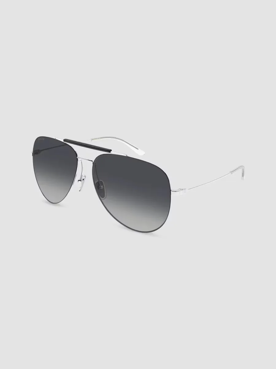 Interlocking G 60MM Pilot Sunglasses by Gucci