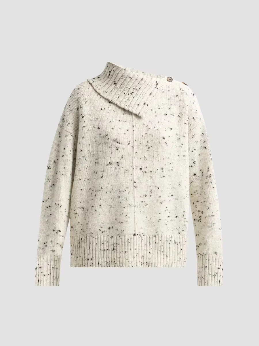 Kit Marl-Knit Spread-Collar Sweater by A.L.C.