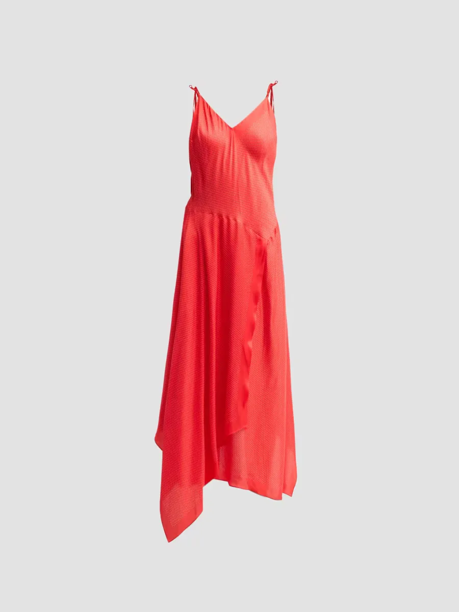 Aleena Asymmetric V-Neck Midi Dress by A.L.C.