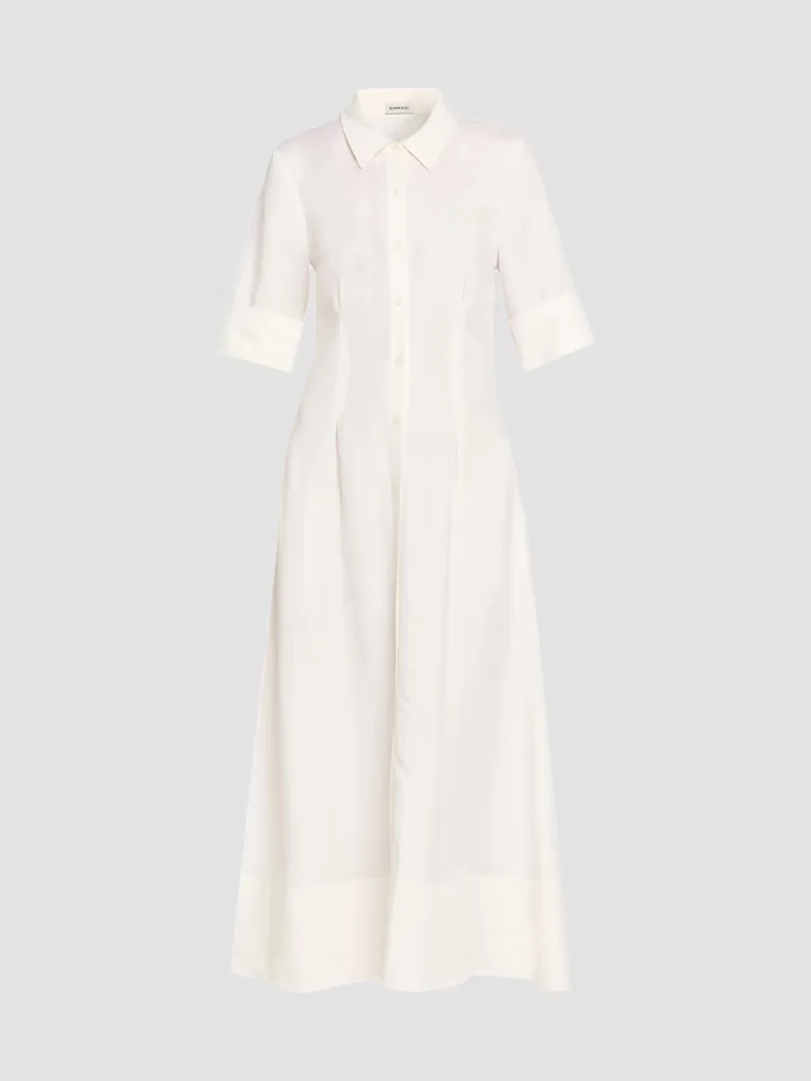 Claudine Linen-Blend Midi-Shirtdress by SIMKHAI