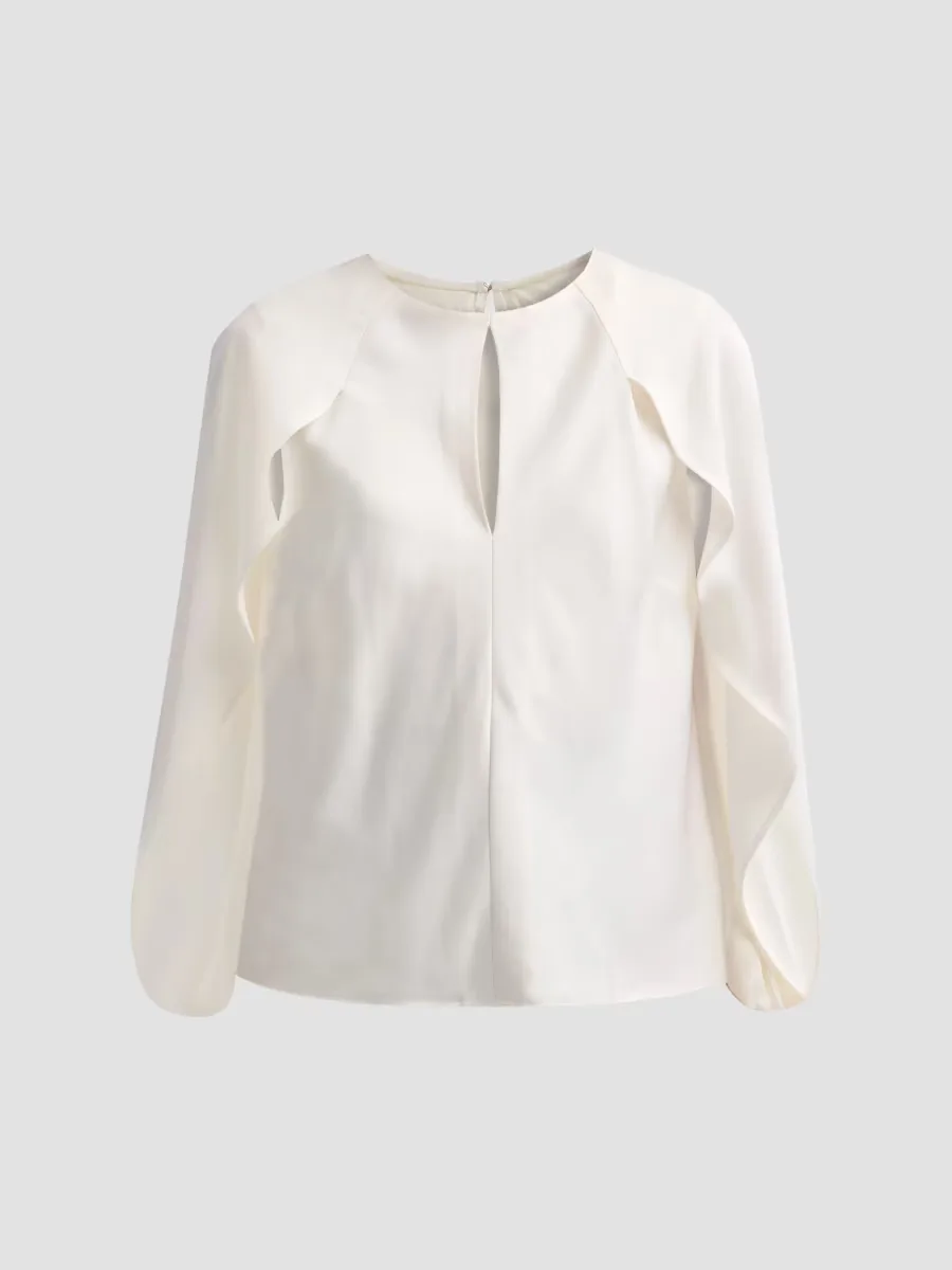 Lauren Cape-Sleeve Top