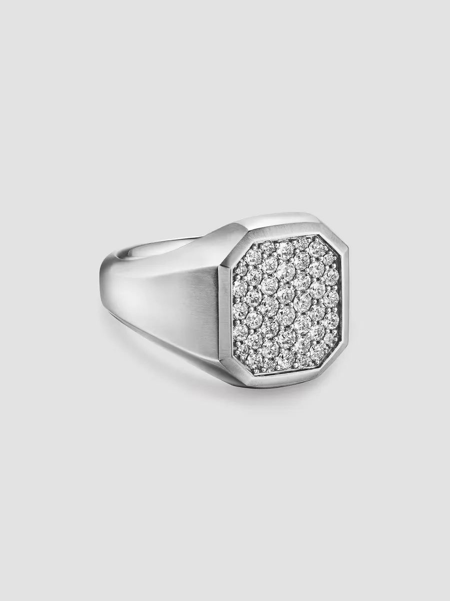 Streamline Signet Ring in Sterling Silver by David Yurman