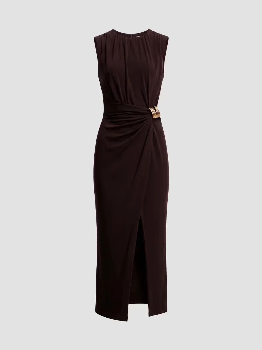 Mikey Crepe Jersey Midi Dress by Dress the Population