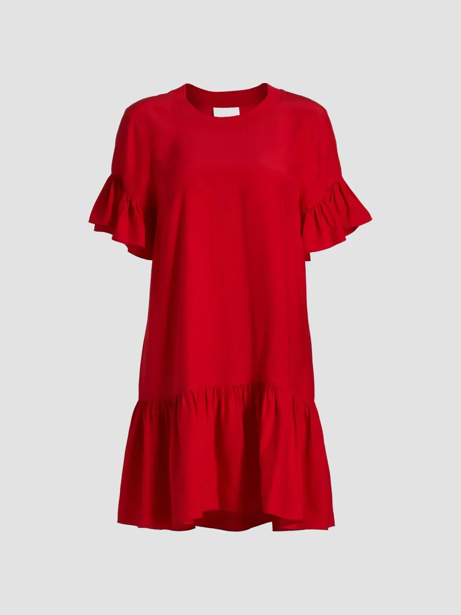 Leilah Silk Minidress by Cinq  Sept