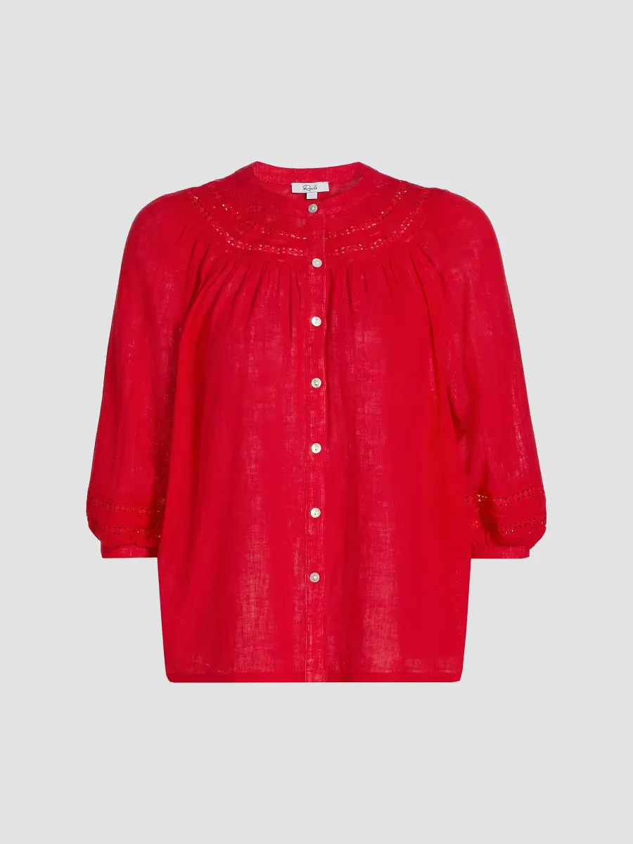 Theia Linen-Blend Top by Rails