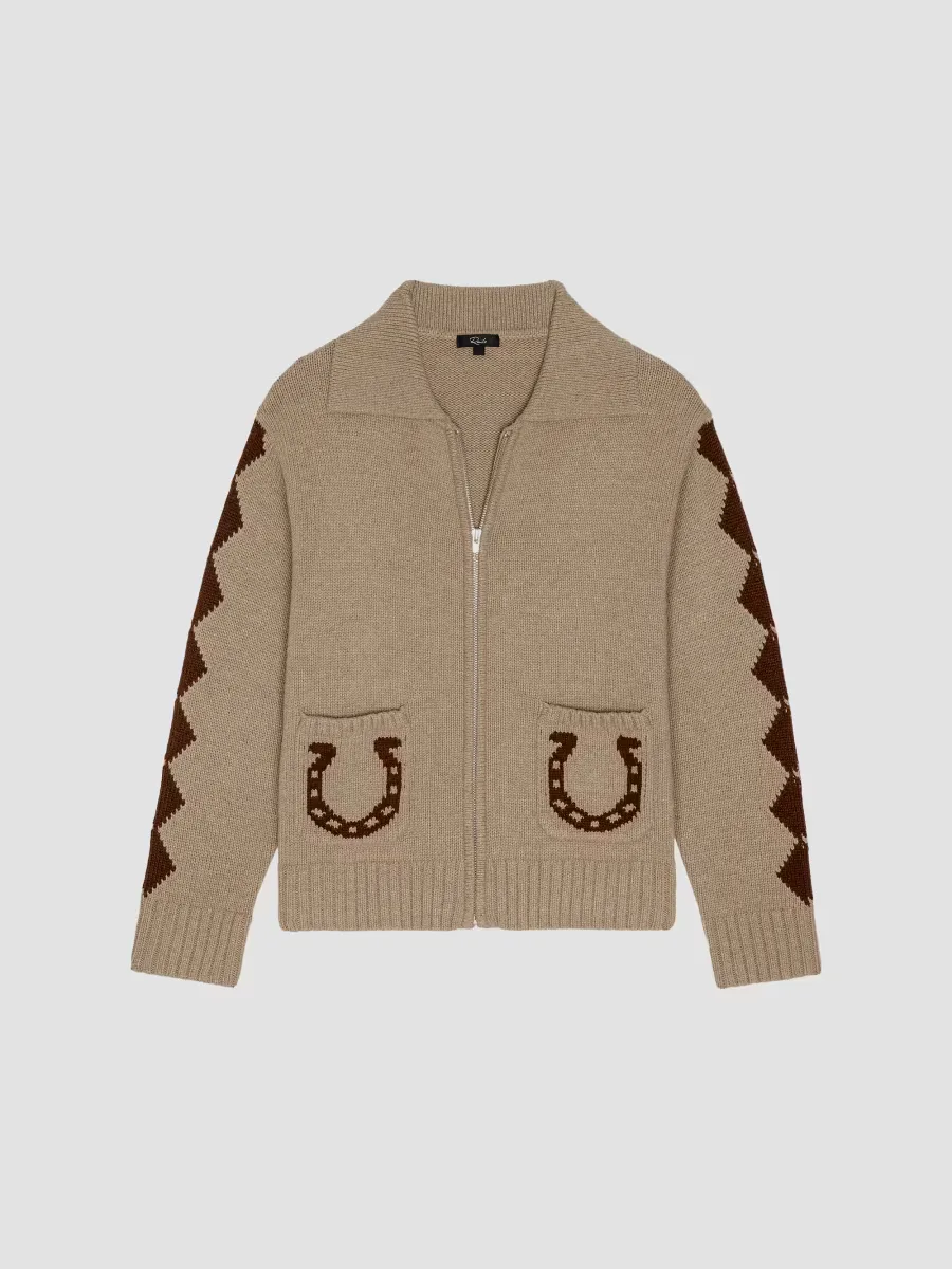 Rhea Zip-Front Sweater by Rails