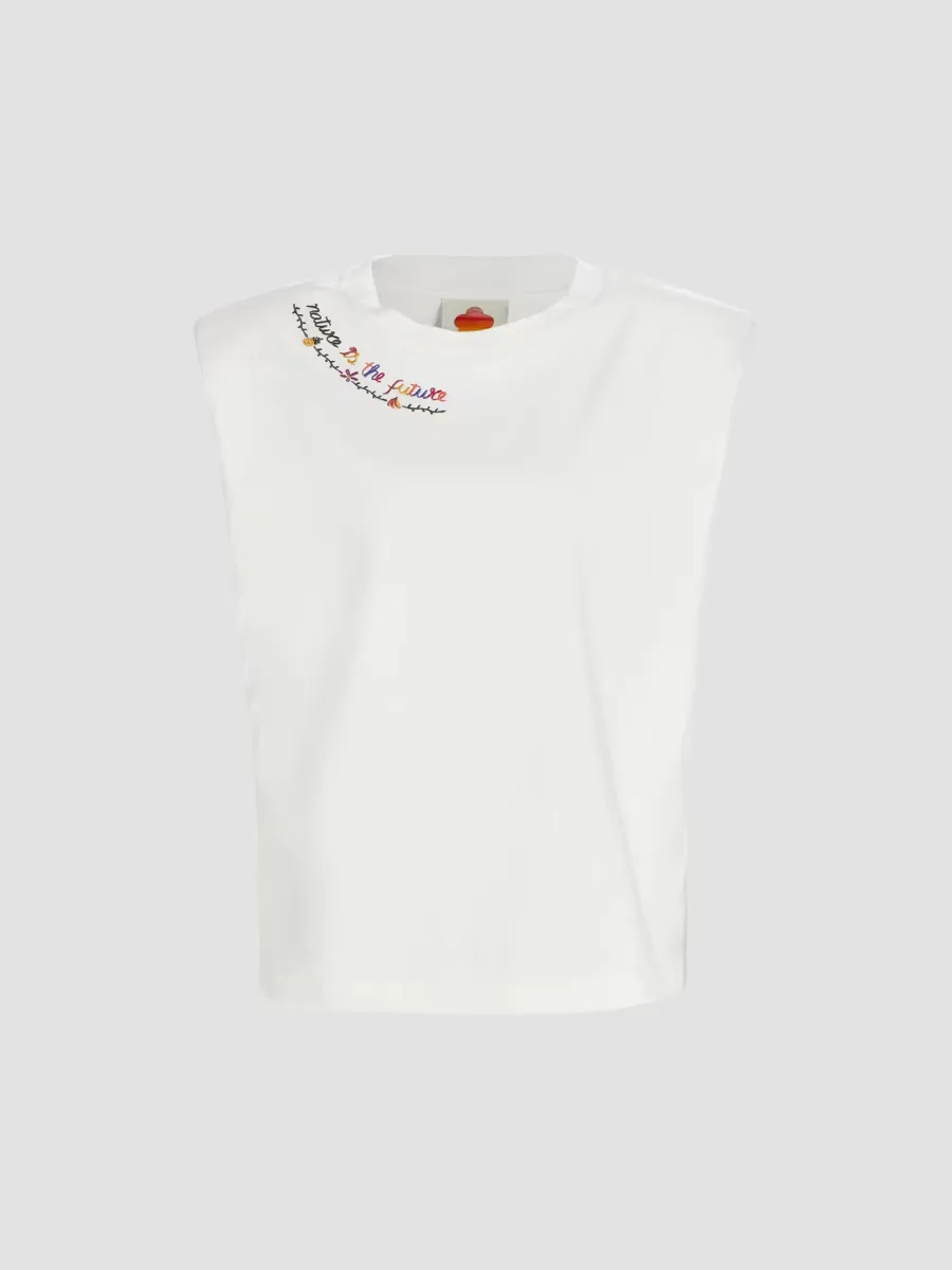 Nature Is the Future Embroidered T-Shirt by FARM Rio