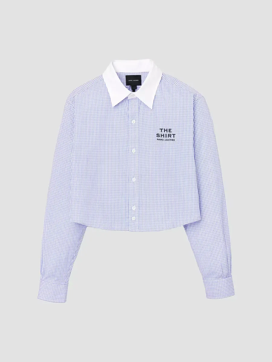 The Cropped Plaid Cotton Shirt by Marc Jacobs