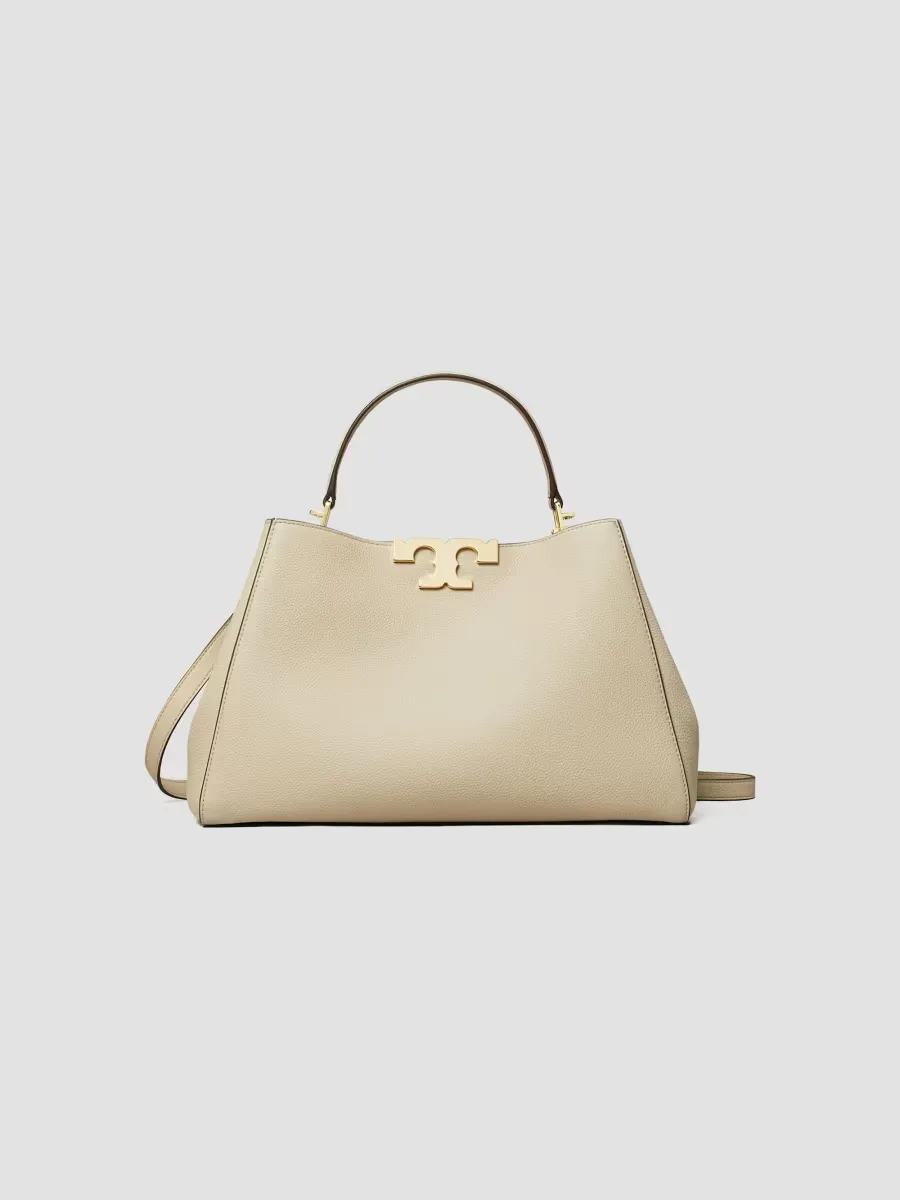 Eleanor Pebbled Leather Satchel by Tory Burch