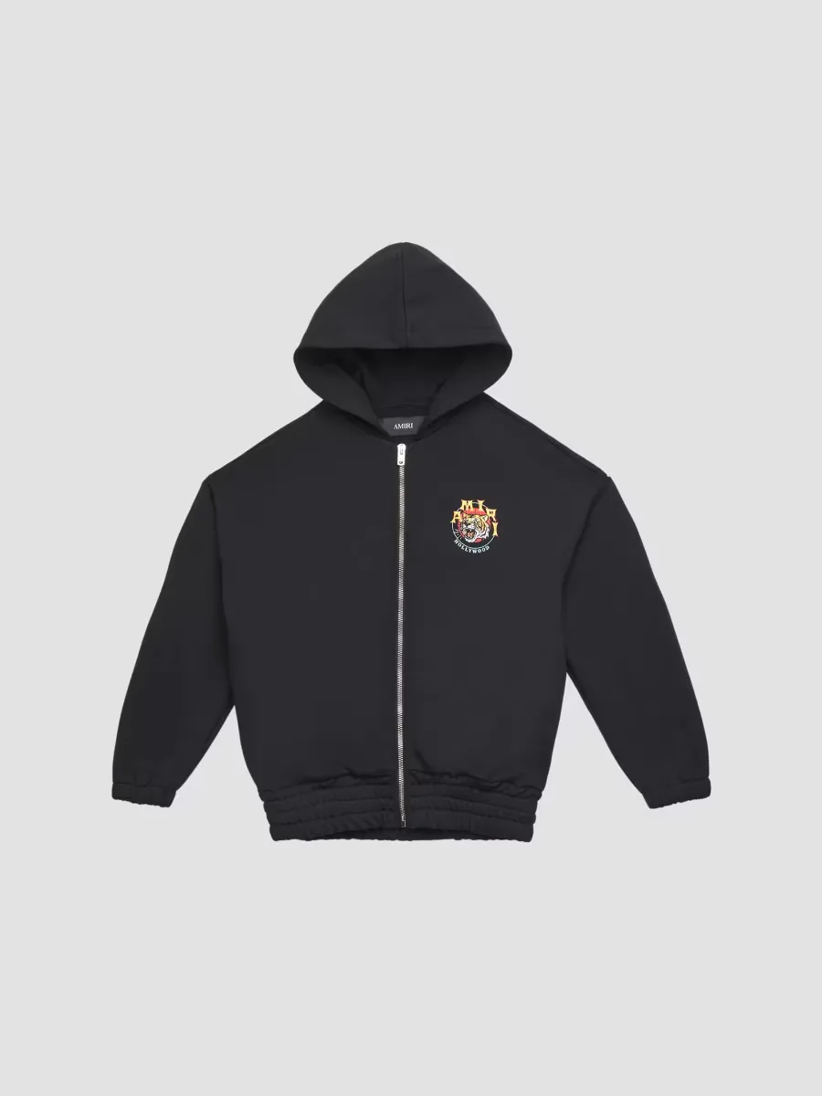 Tiger Zip Hoodie by AMIRI