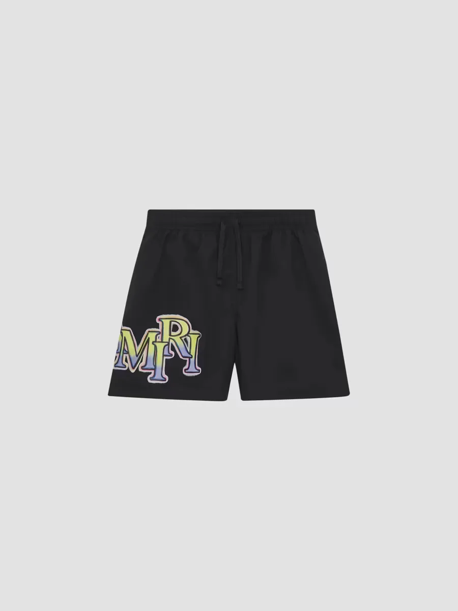 Staggered Logo Shorts by AMIRI