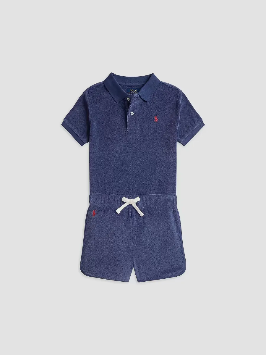 Terry Polo Shirt & Shorts Set by Polo Ralph Lauren