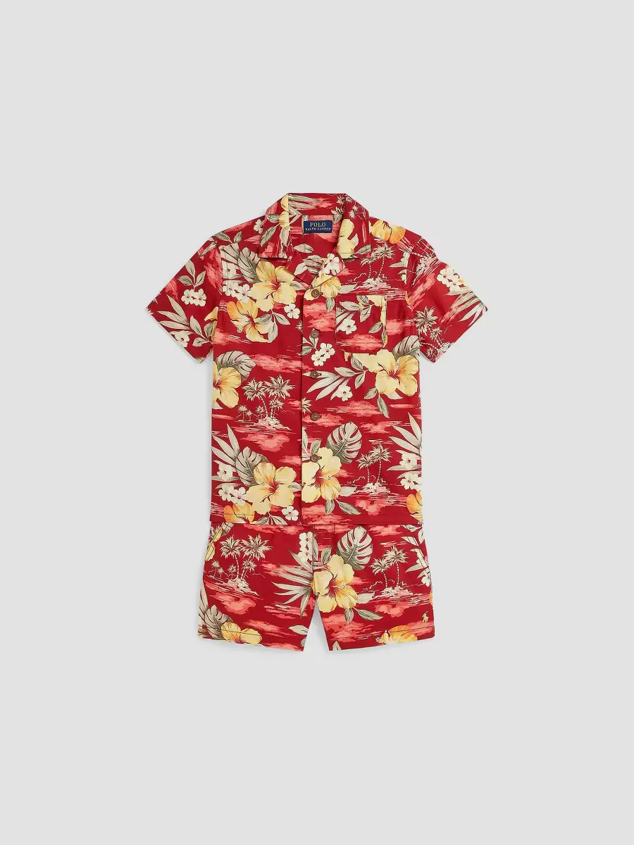Tropical Cotton Shirt & Shorts Set by Polo Ralph Lauren