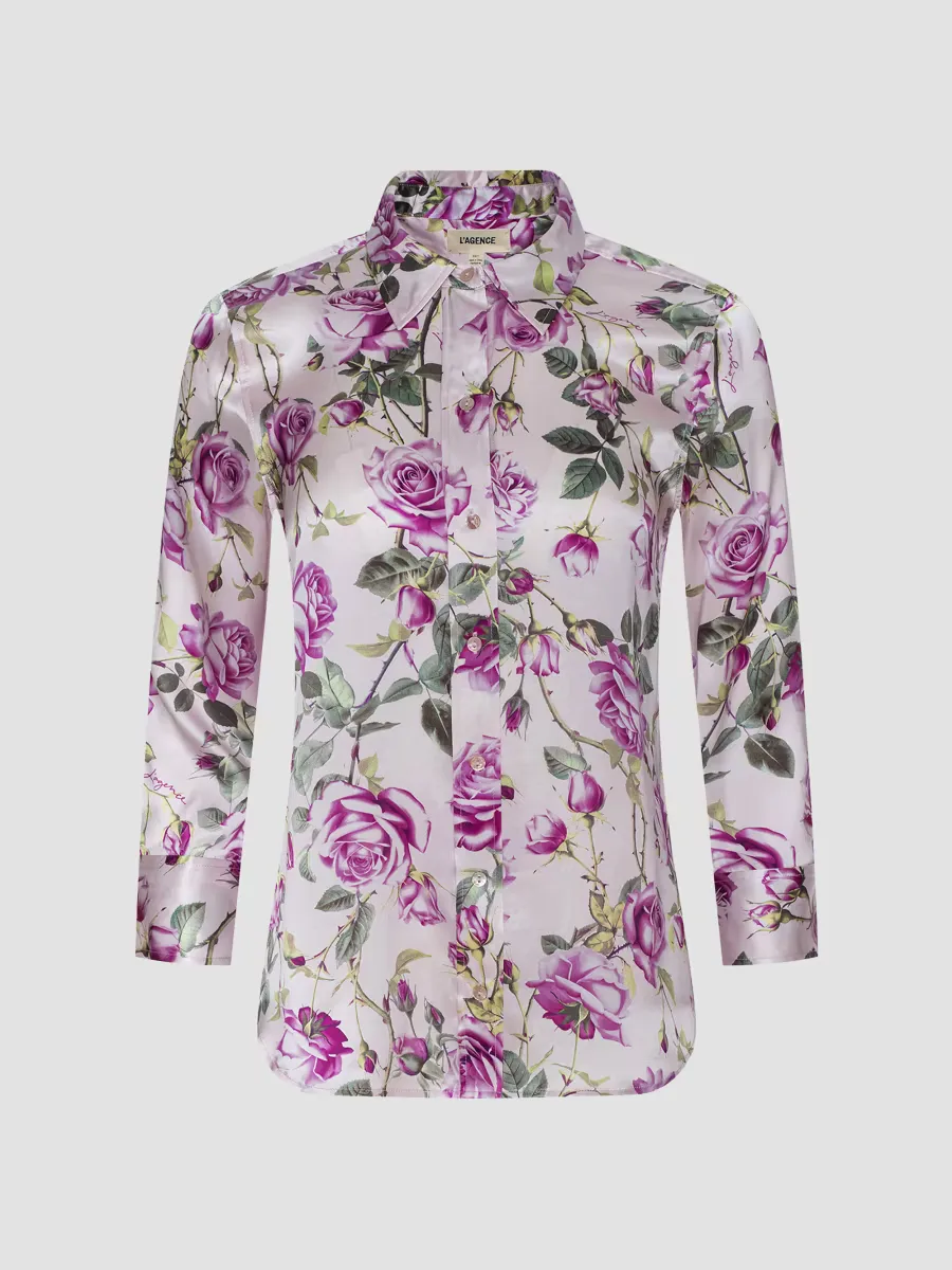Dani Floral Silk Blouse by L'AGENCE