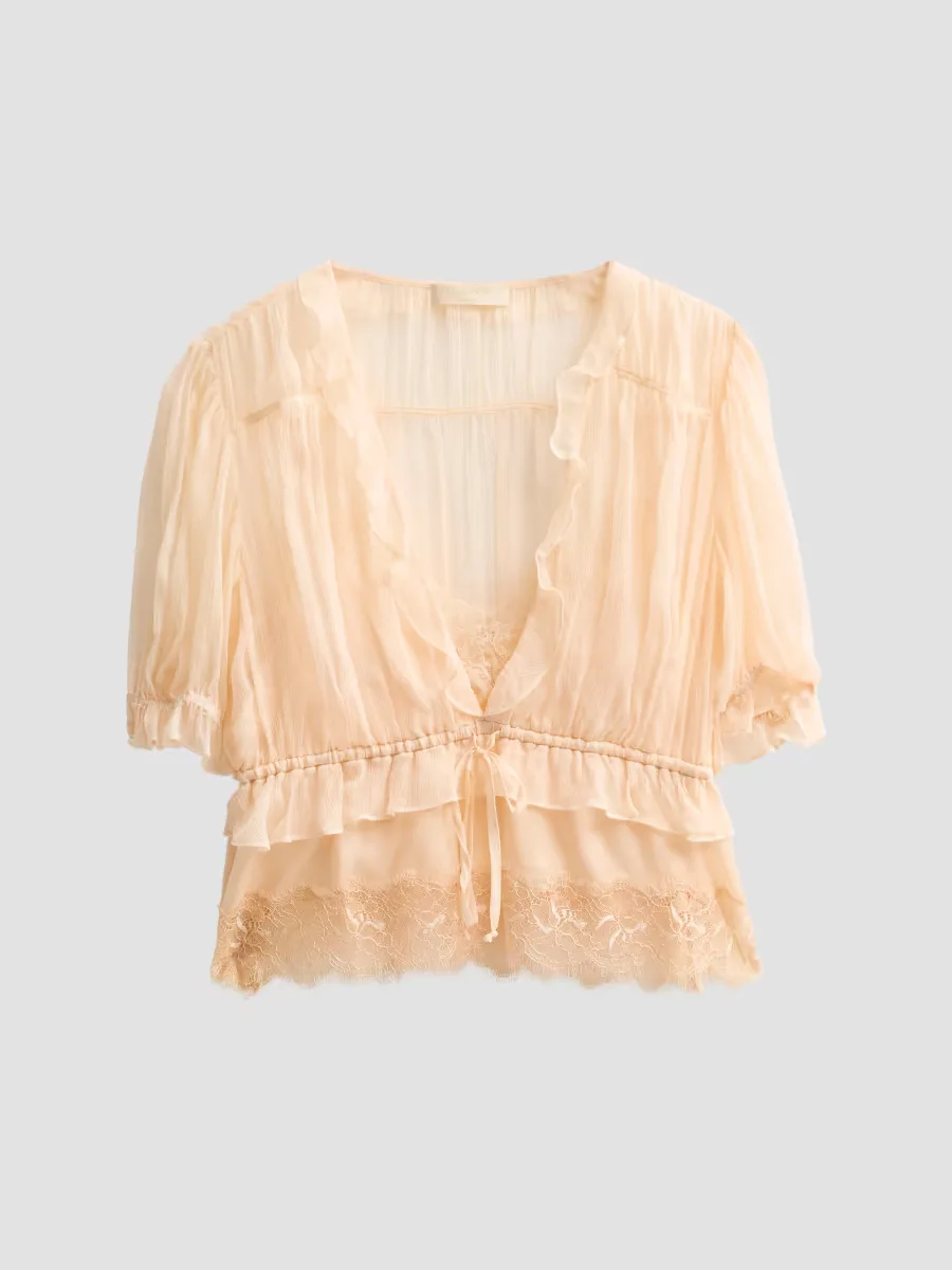 Selene Puff-Sleeve Top
