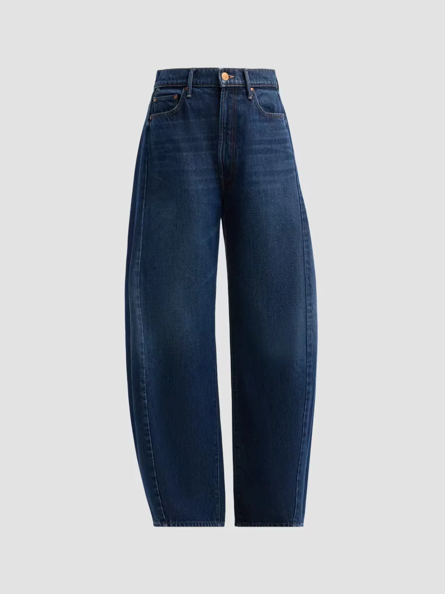 The Spoonful Nerdy Barrel-Leg Jeans by MOTHER