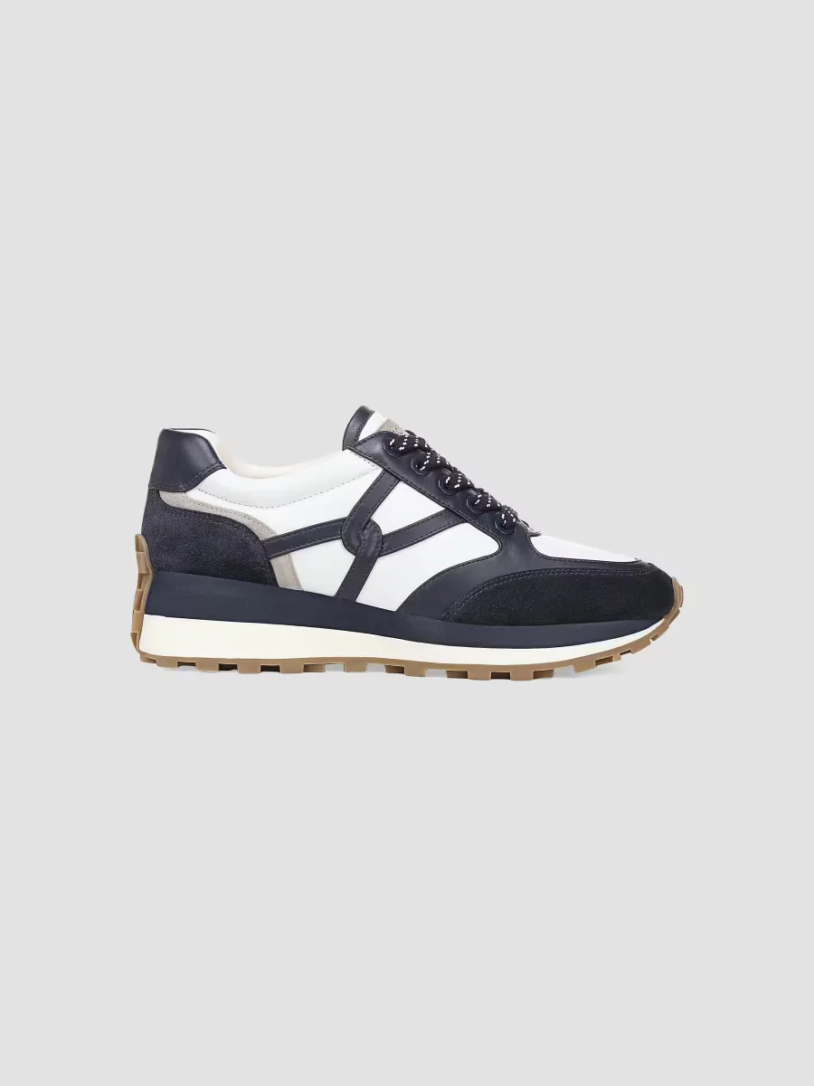 Valentina-4 Colorblocked Leather Sneakers by Veronica Beard