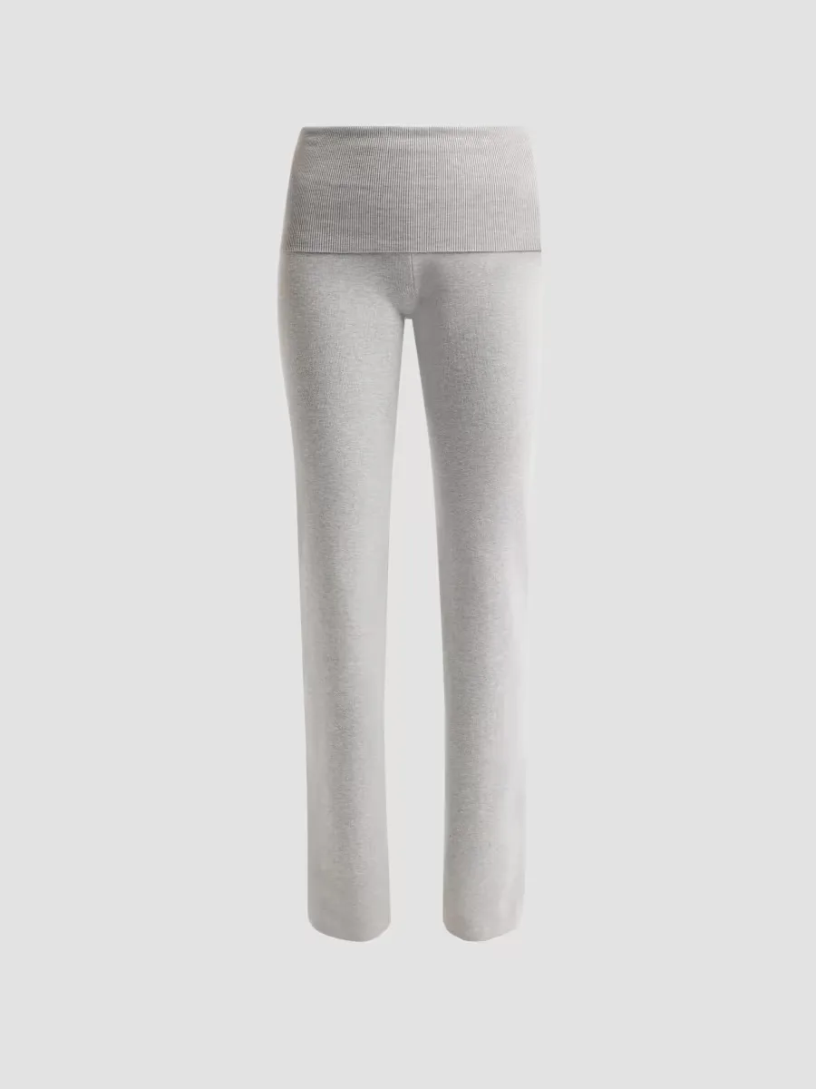 Foldover Mid-Weight Knit Pants by SKIMS