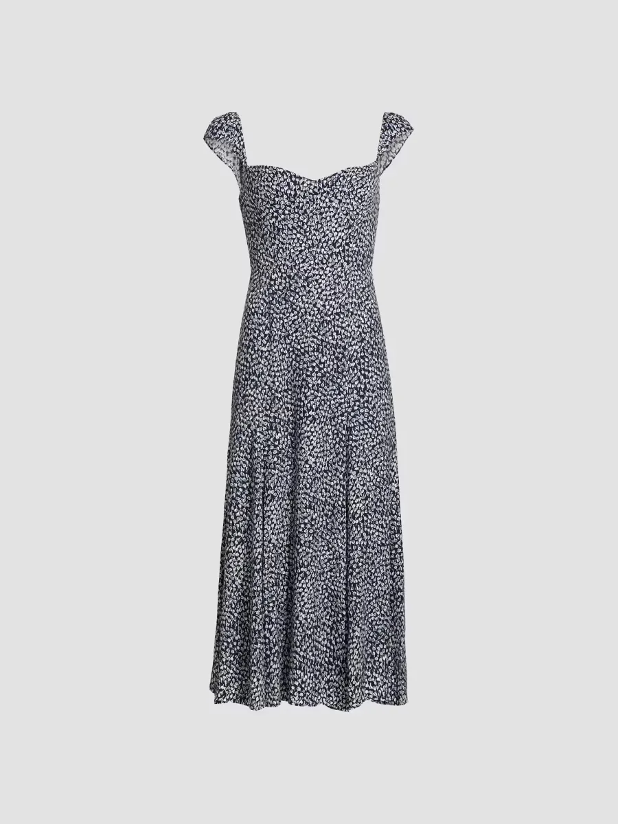 Bryson Floral Sweetheart Midi-Dress by Reformation