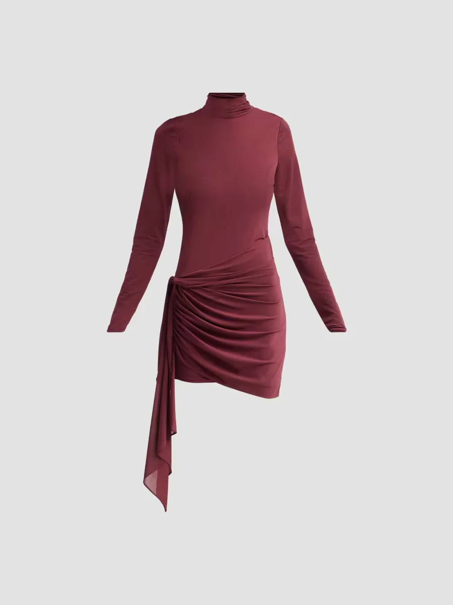 Morwen Draped Jersey Mini Dress by Ronny Kobo
