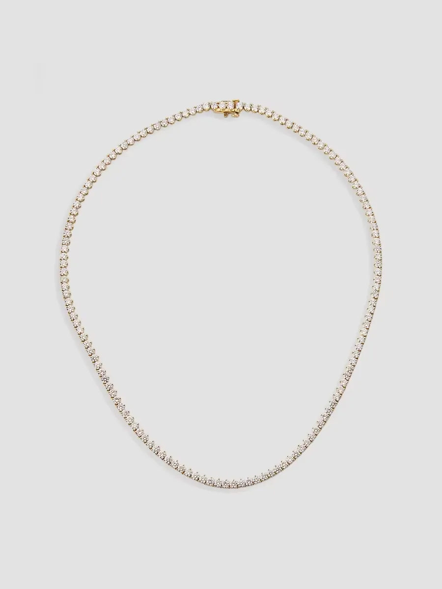18K Yellow Gold & 11.45 TCW Diamond Tennis Necklace by Saks Fifth Avenue