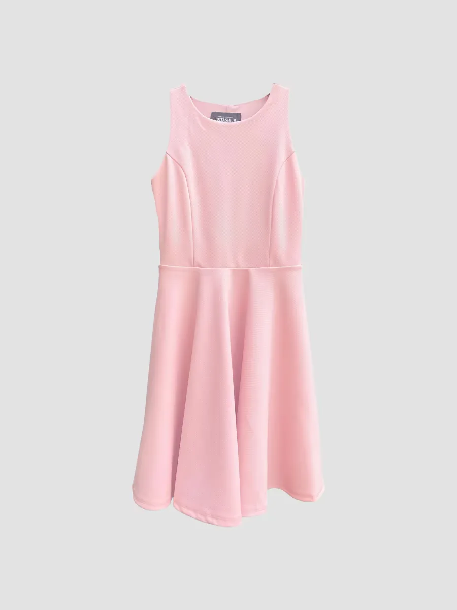 Textured Racerback Dress by Un Deux Trois