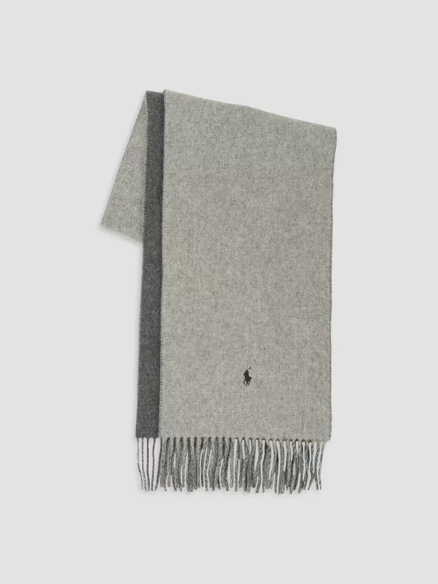 Wool-Cashmere Double Sided Scarf by Polo Ralph Lauren