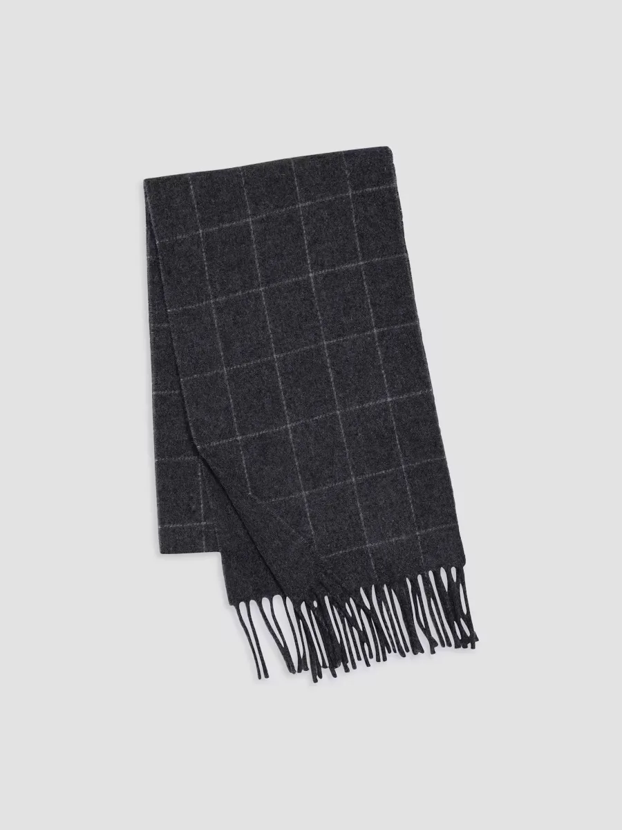Cashmere-Blend Windowpane Scarf by Polo Ralph Lauren